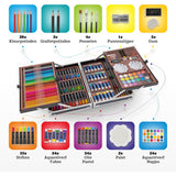 Nassau fine art painter and color suitcase luxury 145 pieces