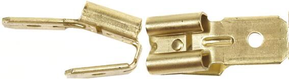 Hella 2-gang plug-in connector, 100 pcs, blank, 6.3x0.8mm