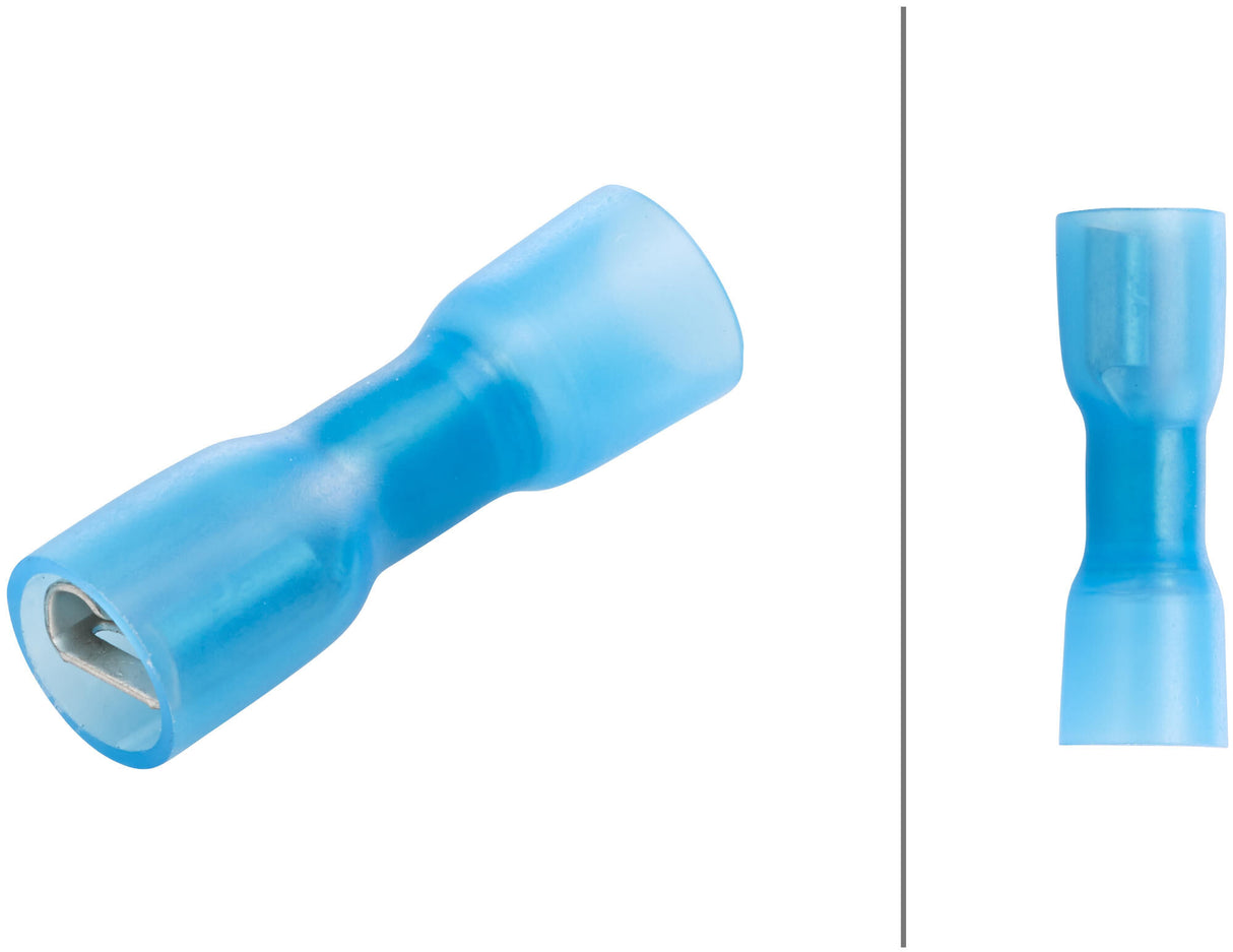 Hella crimp connector flat plug.iso 1.5-2.5 blue 6.3x0.8 25pcs