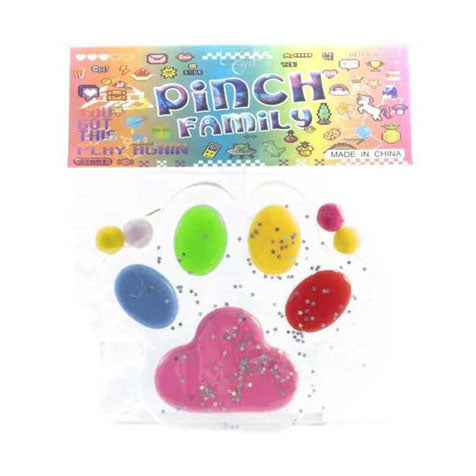 Jono toys pinch family - squishy dierenpoot groot