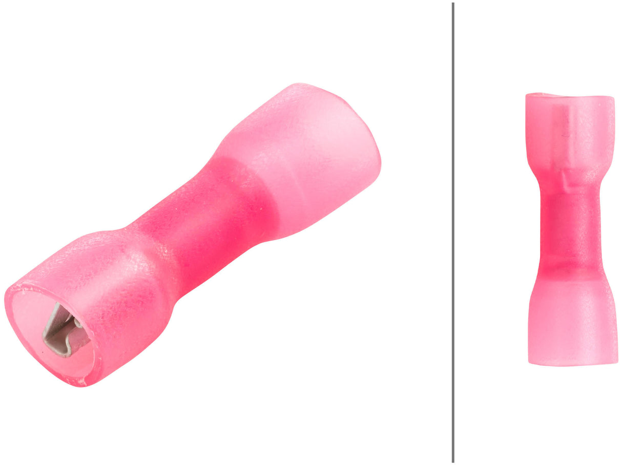 Hella shrink connector flat plug.iso 0.5-1.0 red 4.8x0.5 25pcs