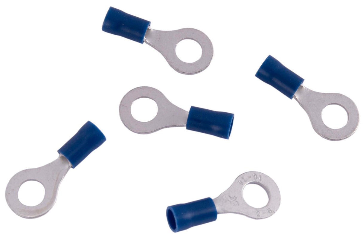 Dresselhaus ring connectors ring connector, 6mm, blue partially insulated, 1.5-