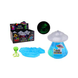 Johntoy ufo slime com luz e brilho no escuro alienígena