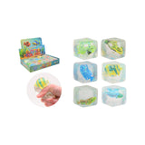 Johntoy slow rise glitter cube with fish