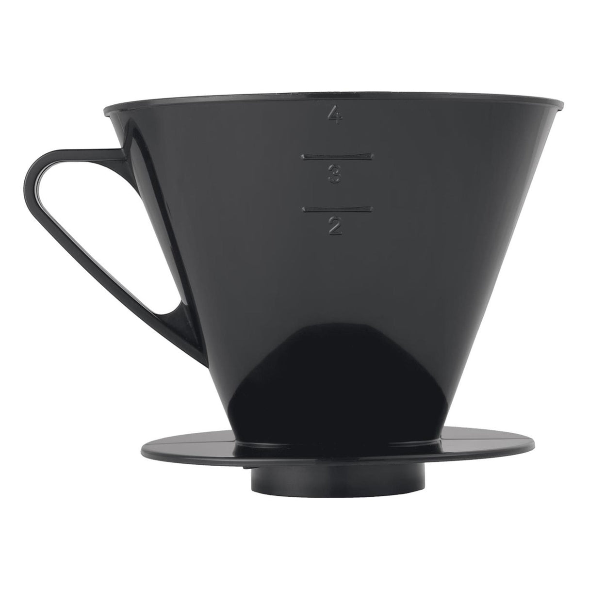 Metaltex koffiefilterhouder nr 4 zwart