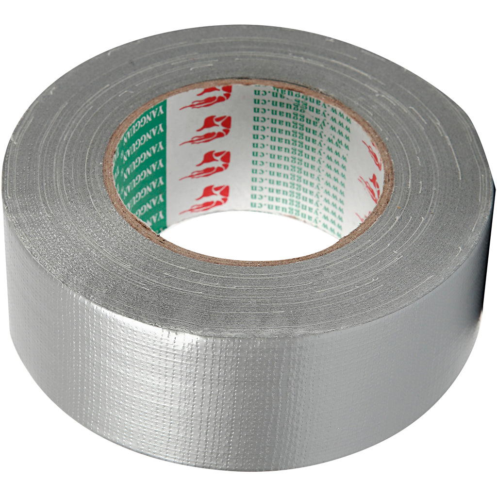 Creativ company canvas tape, b: 50 mm, zilver, 50 m 1 rol