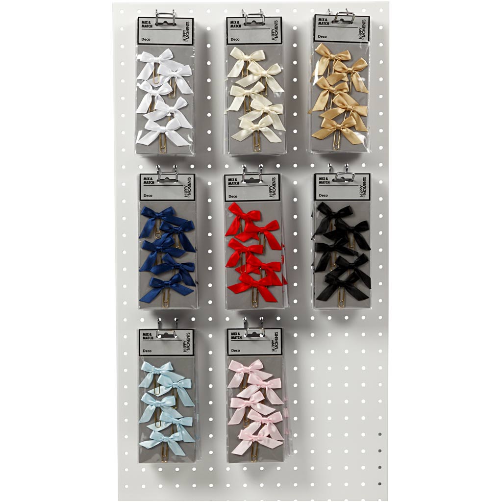 Creativ company clips, size 40x70 mm, various colors, 8x10 box 1 box