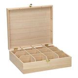 Unbranded decorate your own tea box, 12-compartment