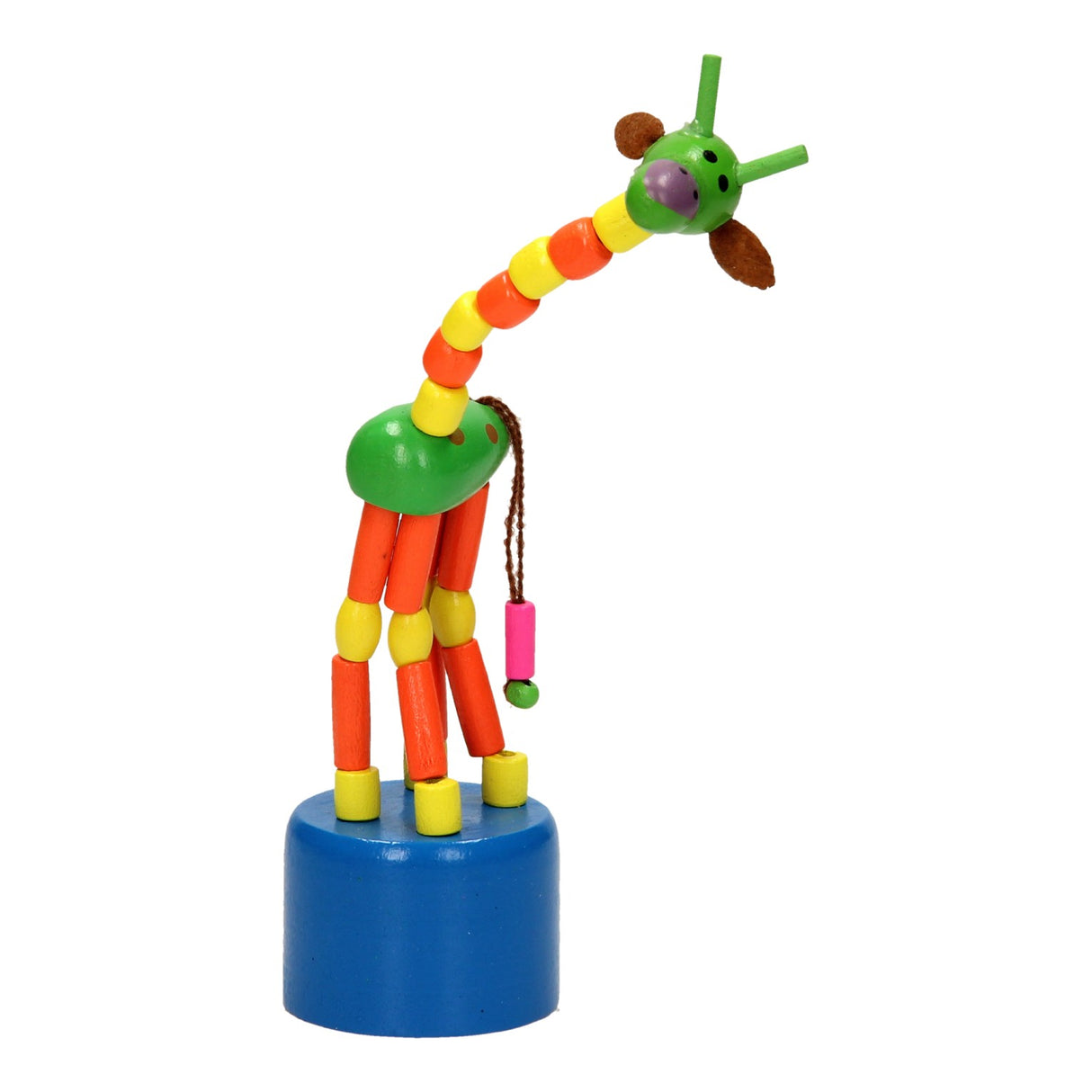 Playwood Houten Drukpop Giraffe farget