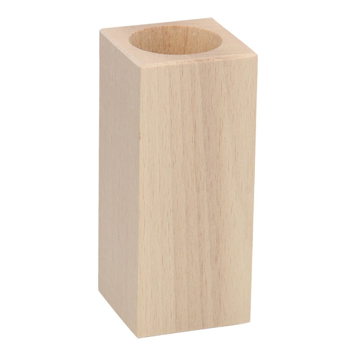 Čaj -svetilko Square buken les, 13 cm