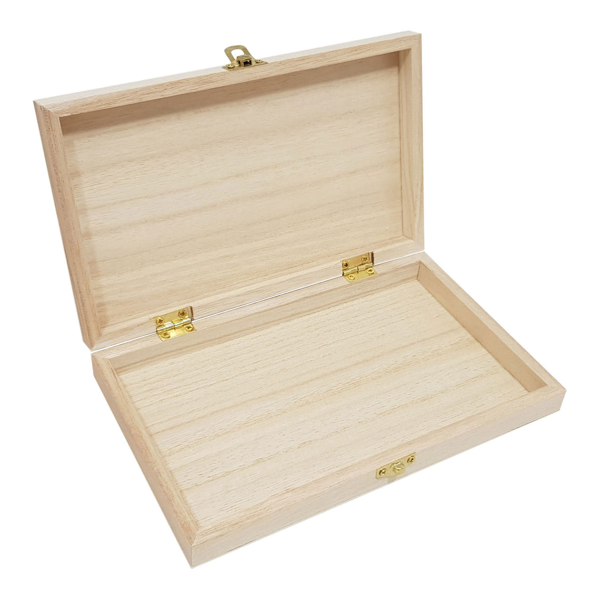 Rektangelboks med lokk Paulownia Wood