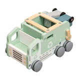 Playwood Wooden Garbage Truck Shape Sorter