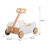 Playwood wooden pull-along wagon