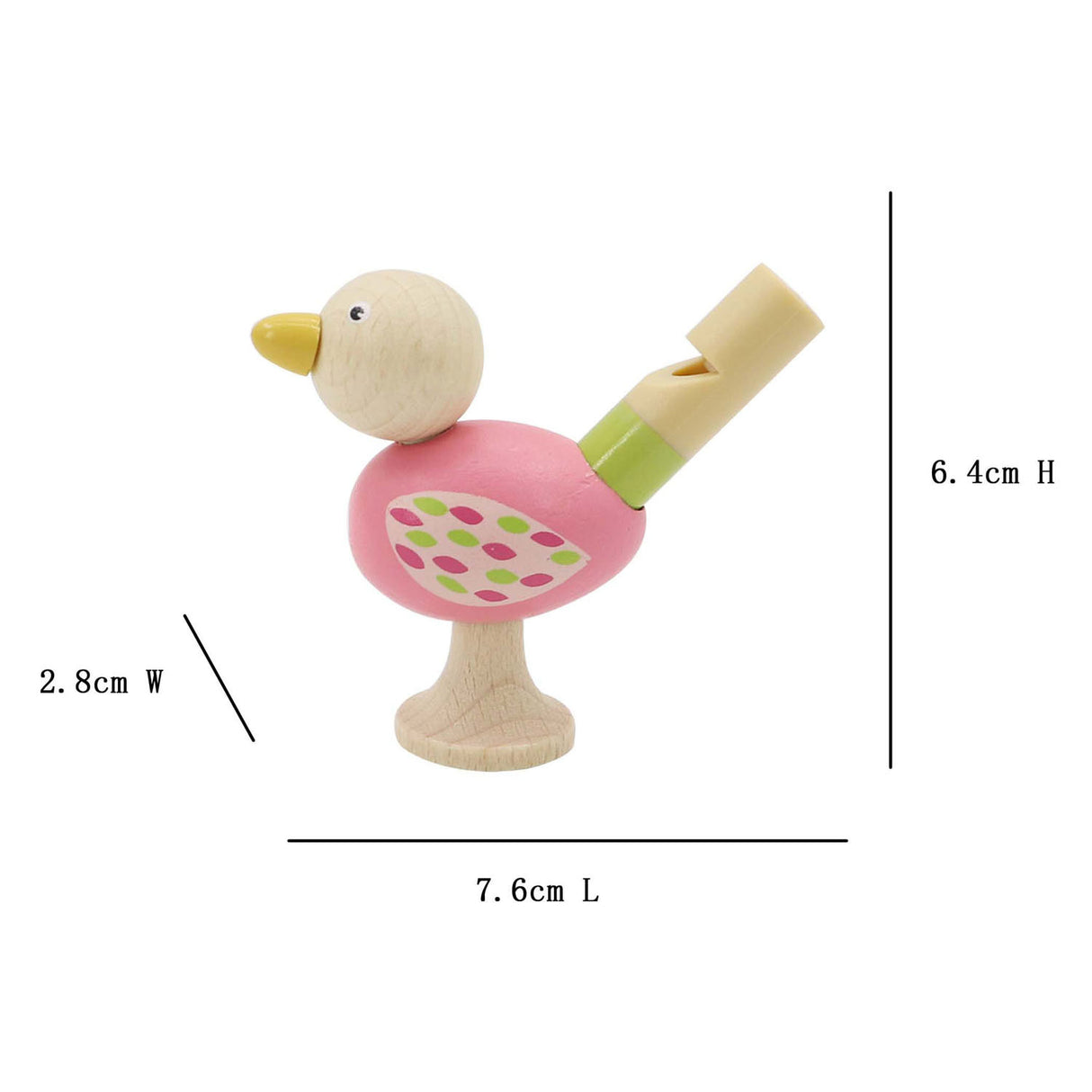 Playwood wooden bird whistle