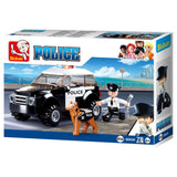 Voiture de police Sluban avec chien - 78 pcs.