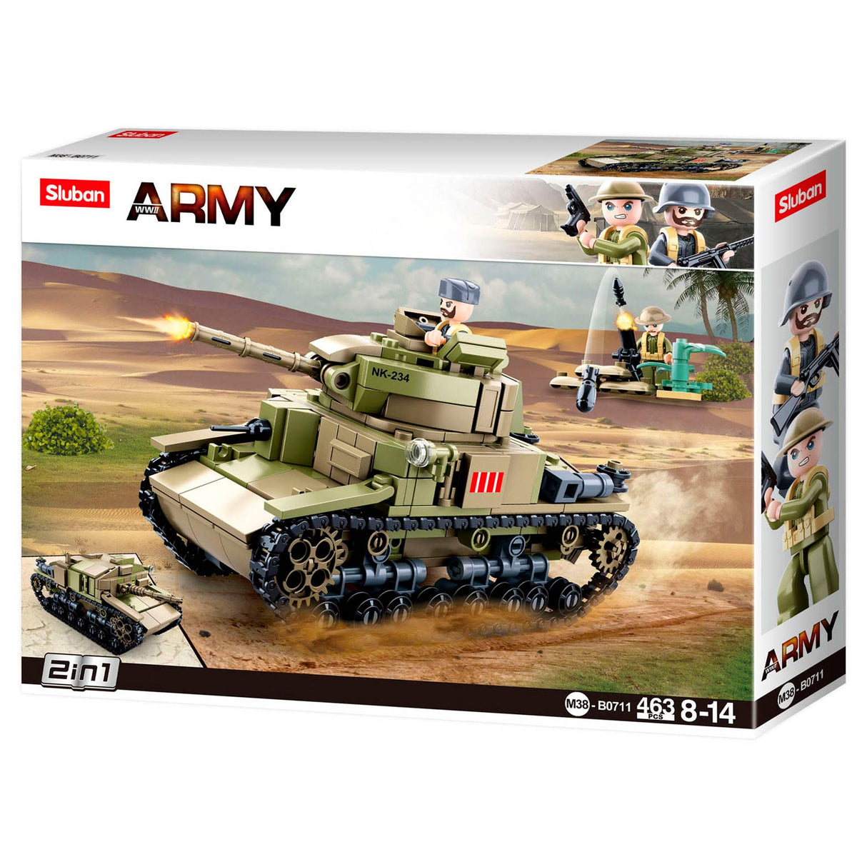 Sluban WWII - Tank italiano 2in1