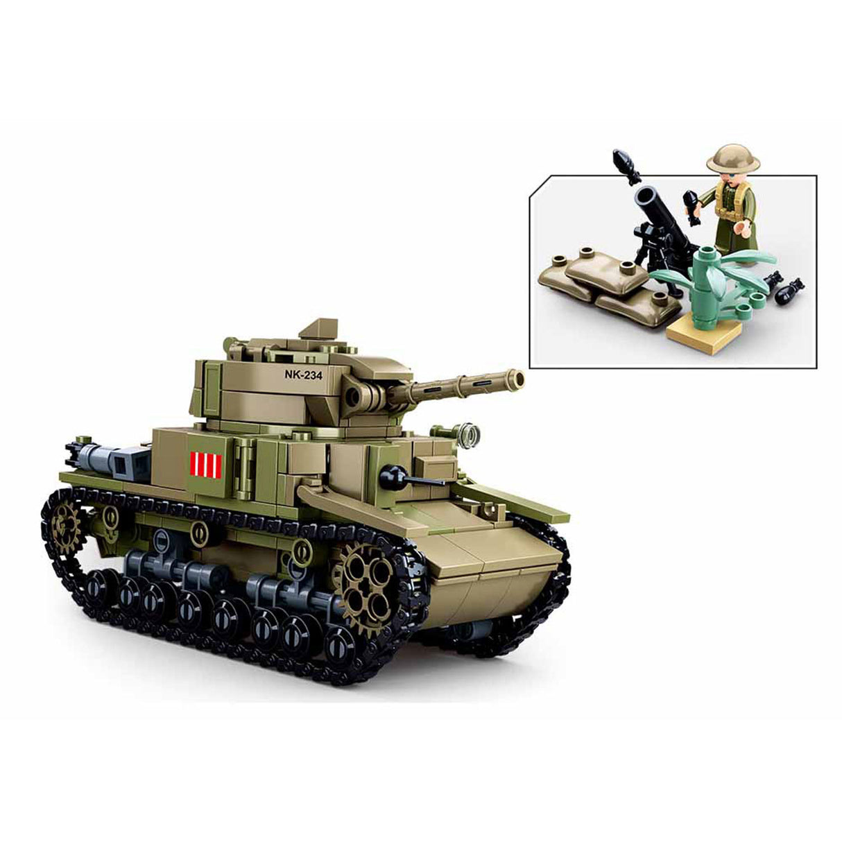 Sluban WWII - Italský tank 2in1