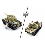 Sluban WWII - Italian tank 2in1
