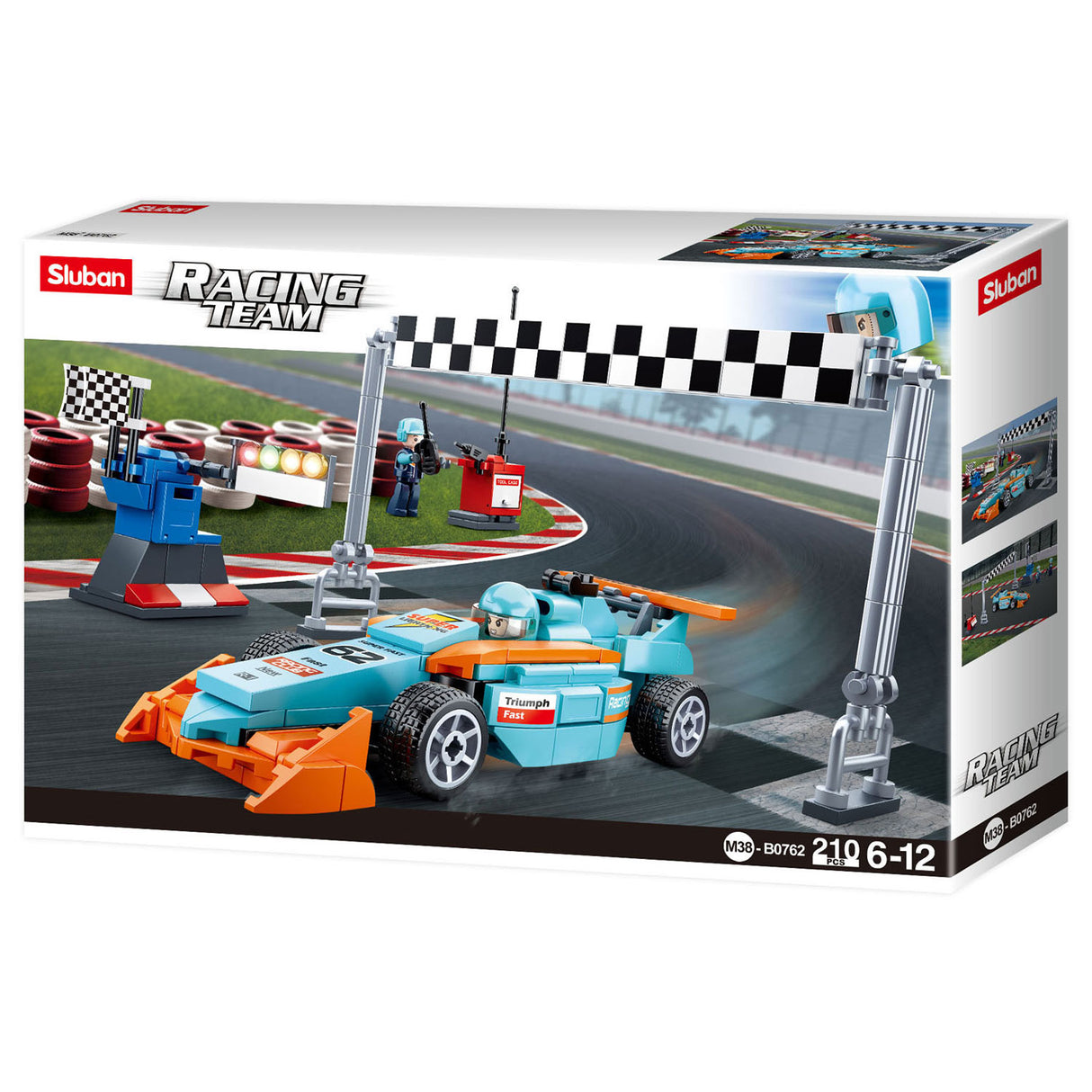 Equipe de course Sluban - petit circuit - 210 pcs.