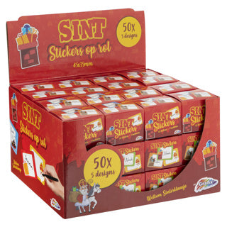 Grafix Sinterklaas gift labels on roll, 50th.