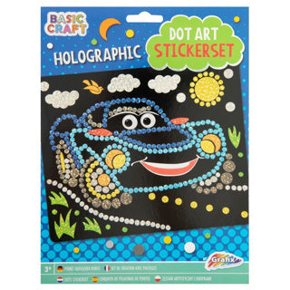 Grafix Holographic Dot Stickerset, 3 ASD. 22 x 18 cm