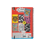 Color by Number Coloring Book with Colored Pencils.