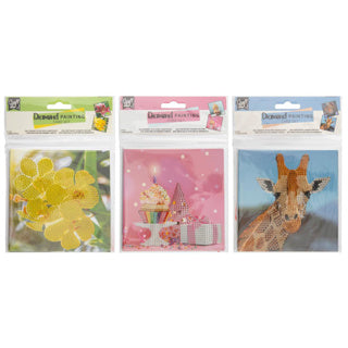 Diamond Painting Card Set 13x13 cm 2 kusy 3 ssidence