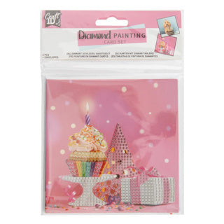Diamond Painting Card Set 13x13 cm 2 kusy 3 ssidence