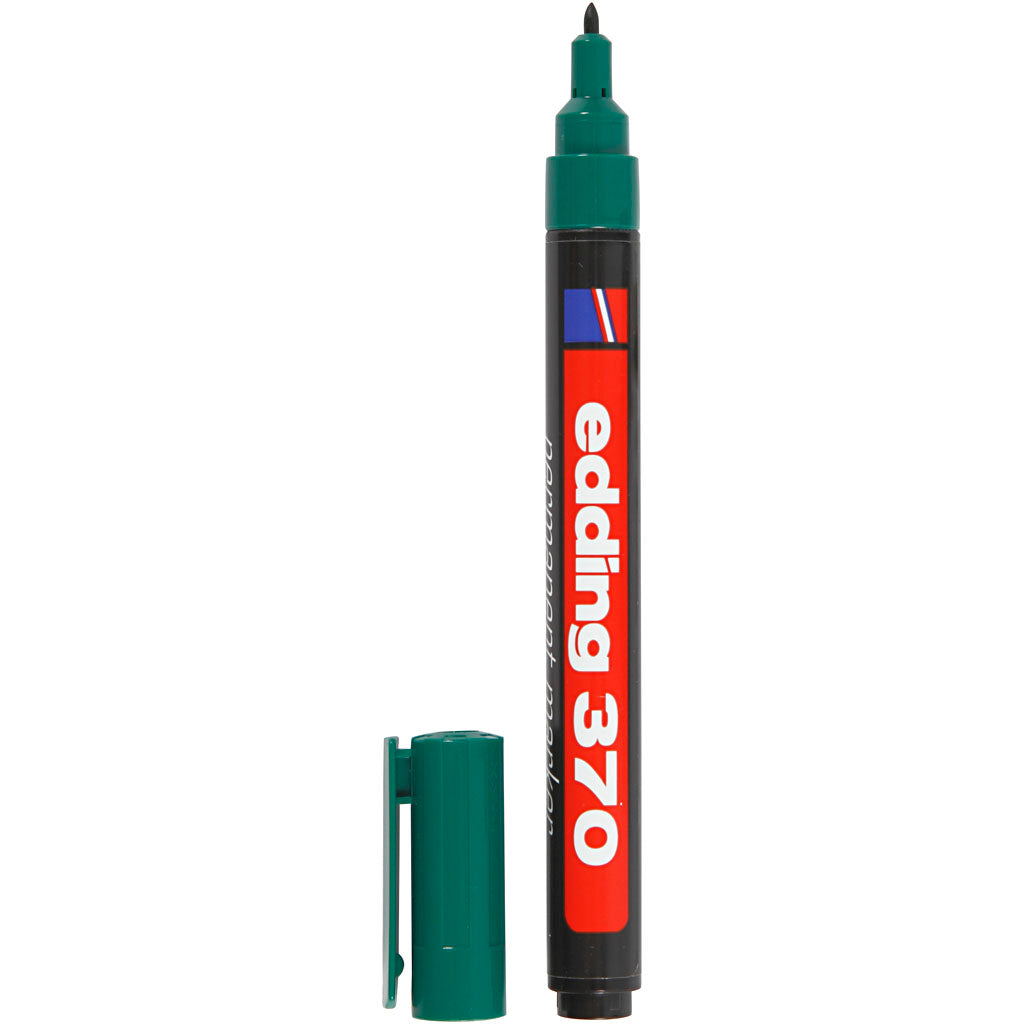 Edding 370 marker, line width 1 mm, green, 1 piece