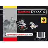 Engelhart domino dubbel 6 in blik