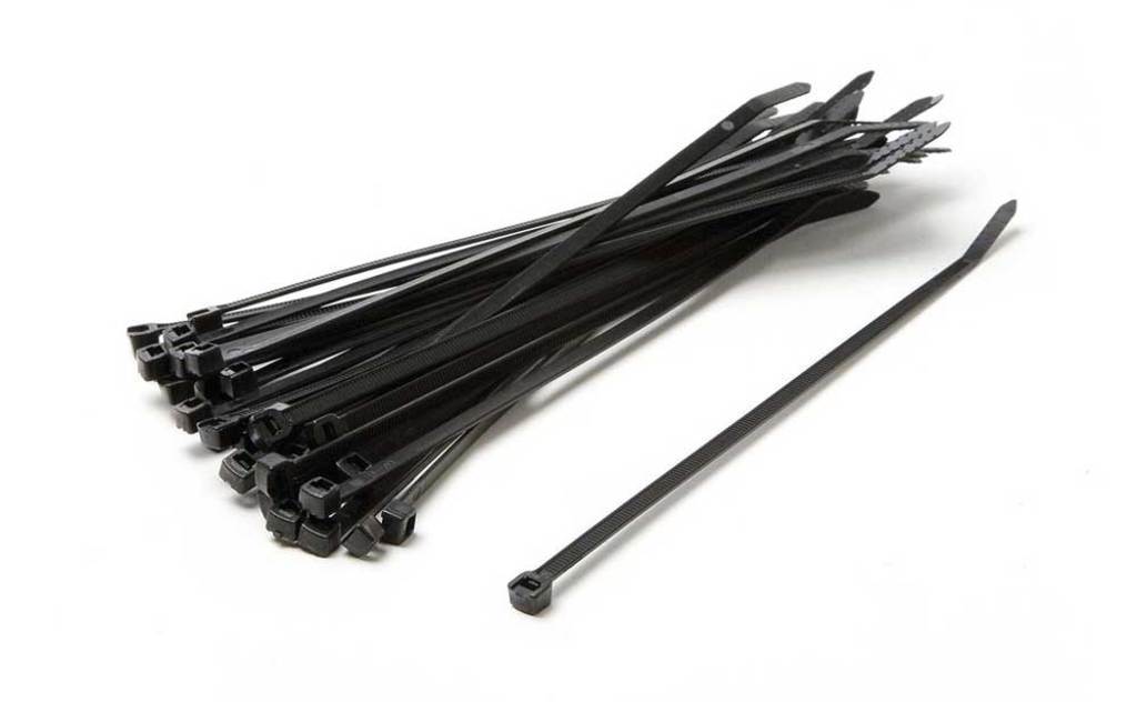 Xlc cable ties 3.5x140 black bag of 100
