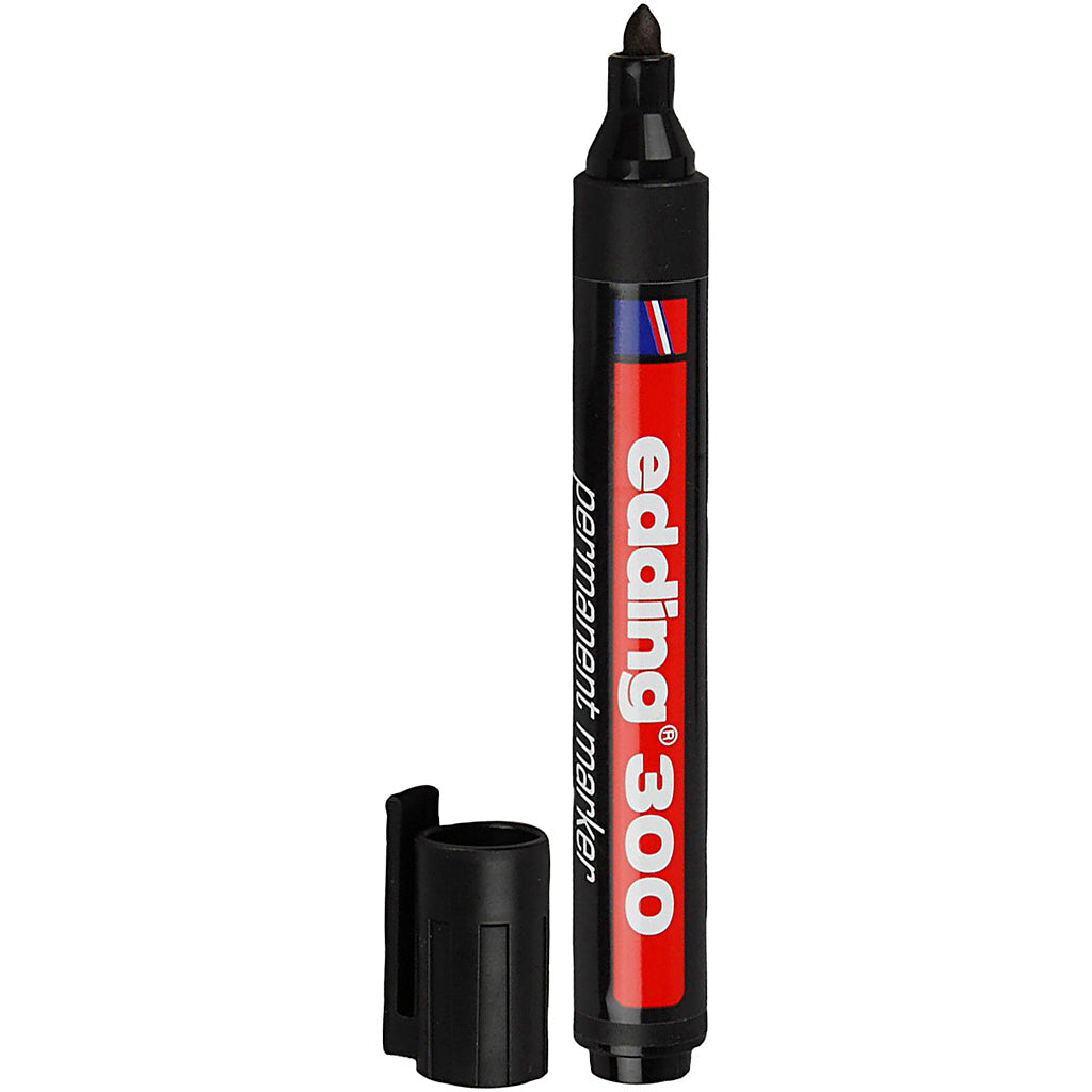 Edding 300 marker, line width 1.5-3 mm, black, 1 piece