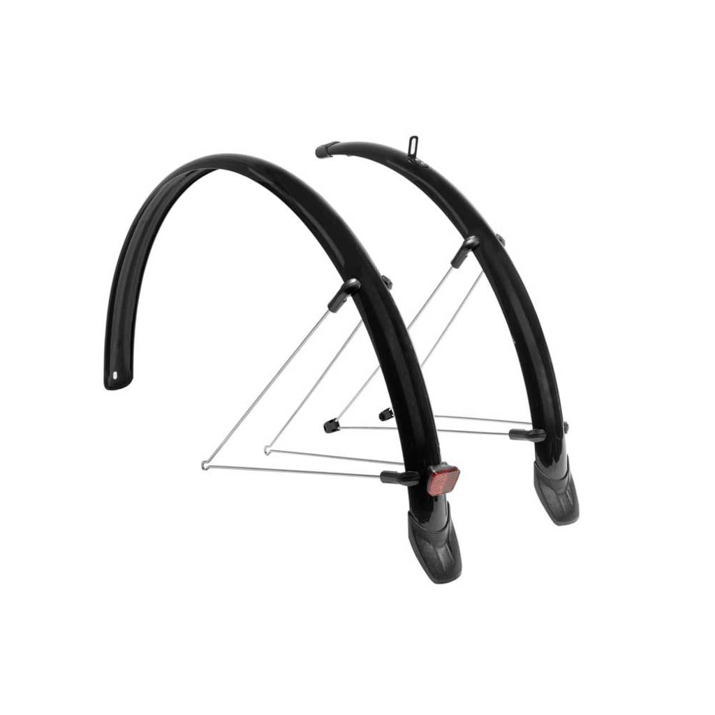 Conjunto de sinal de tapete eurofender RAPIDO 28 polegadas 46 mm Plástico preto