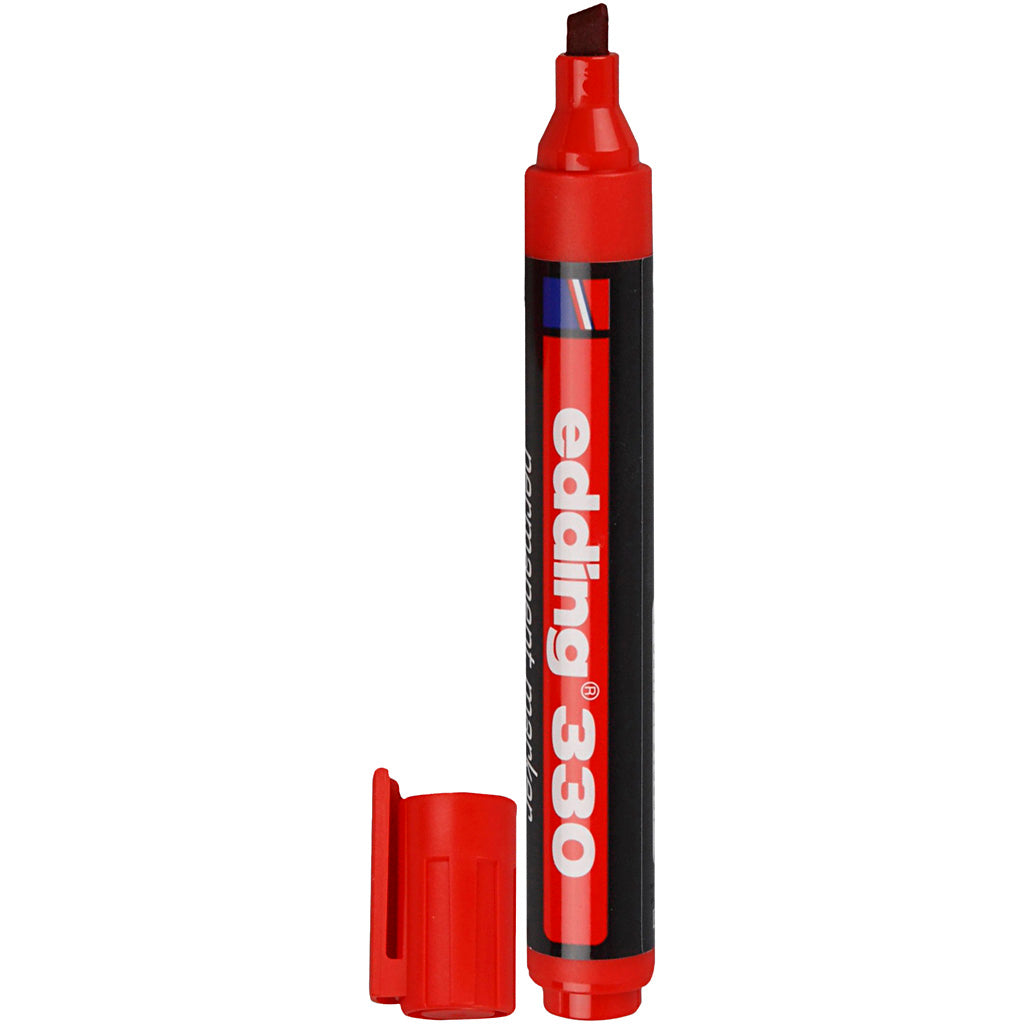 Edding 330 marker, line width 1-5 mm, red, 1 piece
