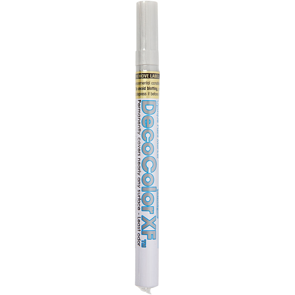 Decorative marker, line thickness 0.8 mm, silver, 1 piece