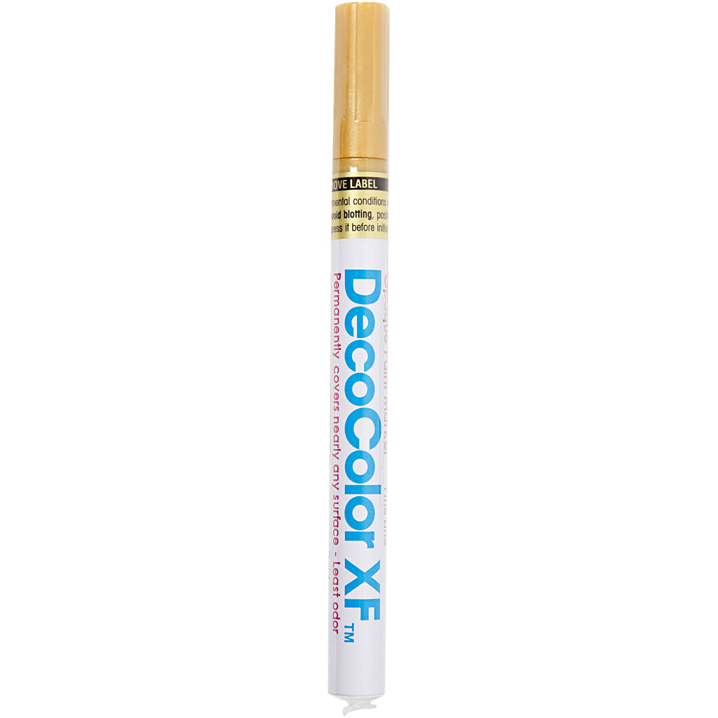 Decorative marker, line thickness 1.2 mm, gold, 1 piece