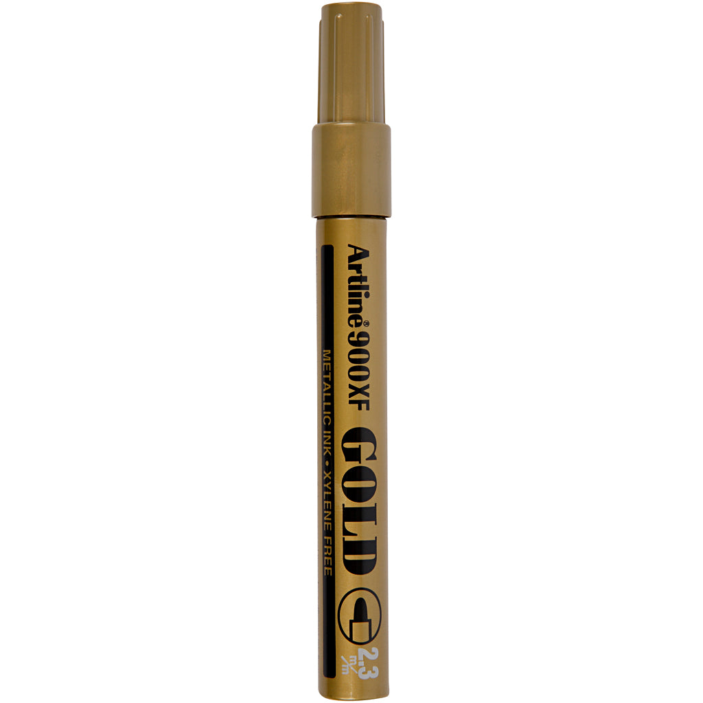 Decorative marker, line thickness 2.3 mm, gold, 1 piece