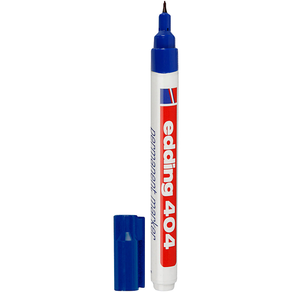 Edding 404 marker, line width 0.75 mm, blue, 1 piece