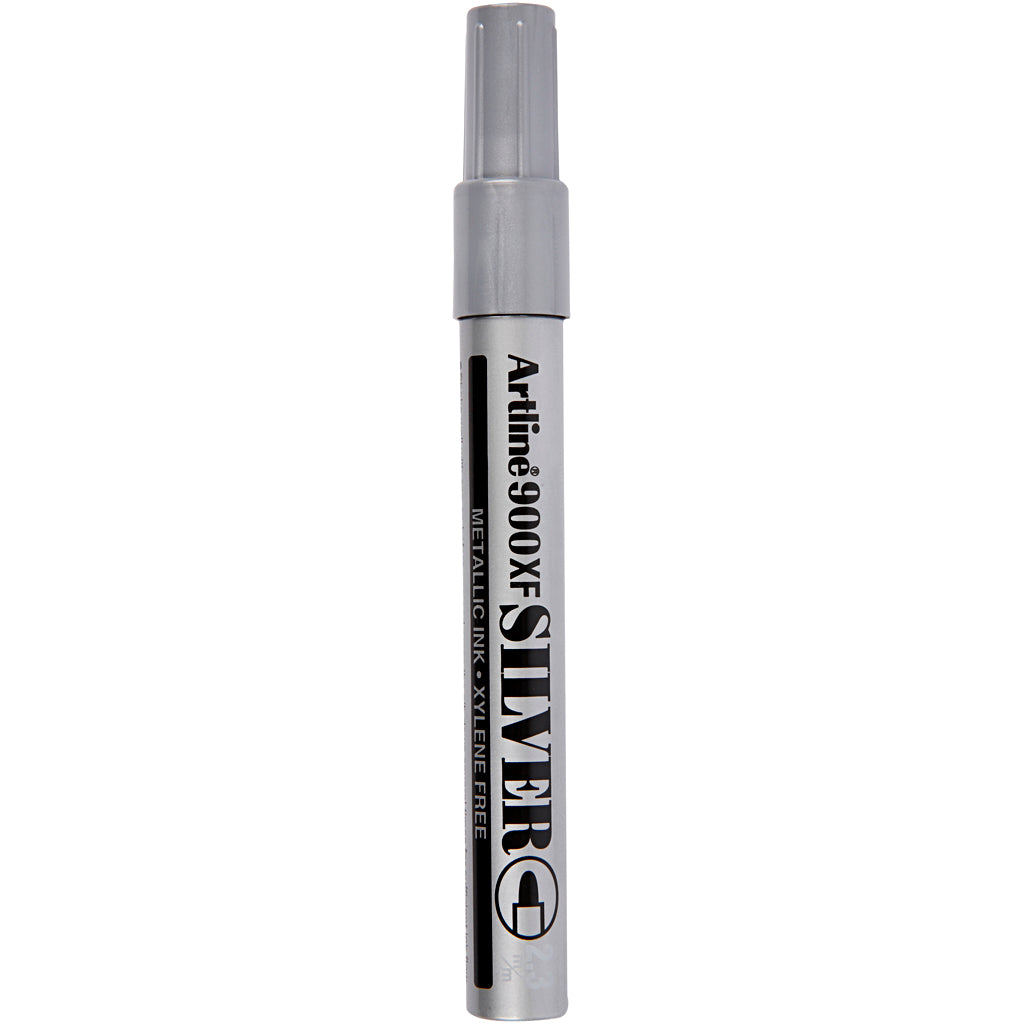 Decorative marker, line thickness 2.3 mm, silver, 1 piece