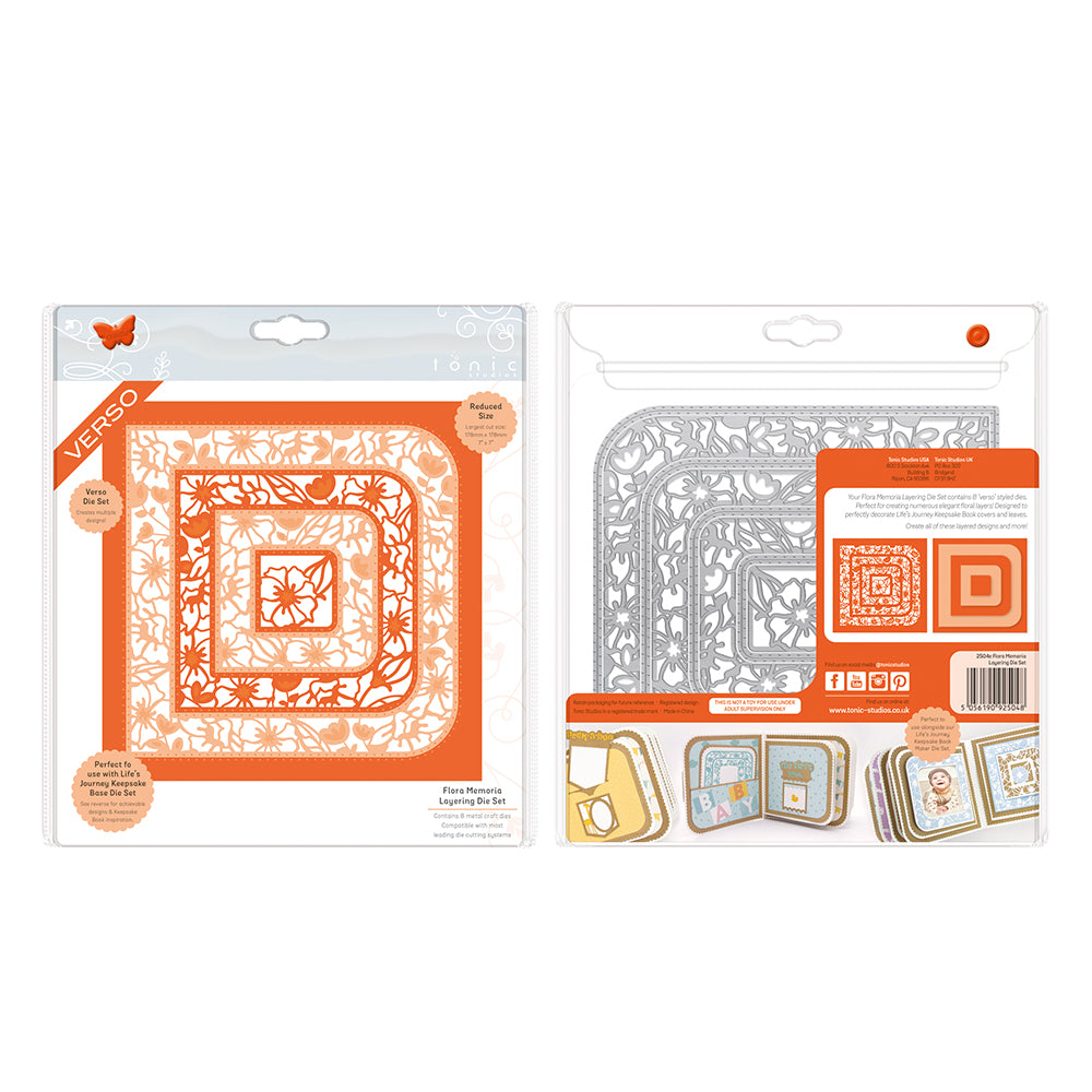 Tonic studios • dimensions die set flora memoria layering