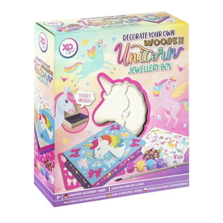 Unicorn jewelry box made of wood