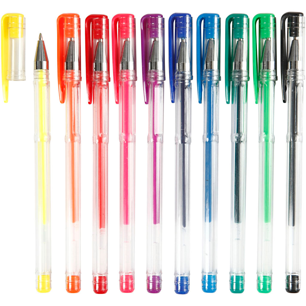 Creativ company gel pen, line width 0.8 mm, various colors, 10 div 1 box