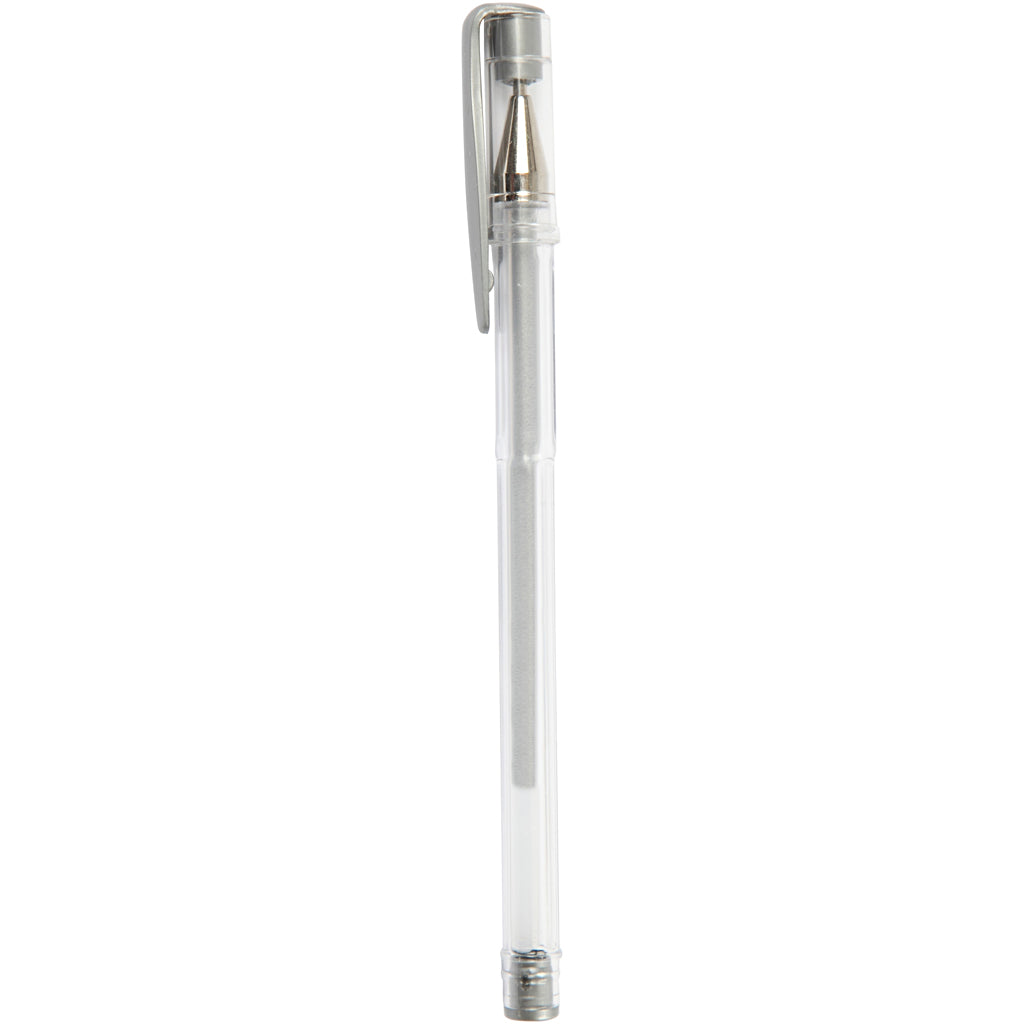 Creativ company gel pen, line width 0.8 mm, silver, 6 pieces in a box