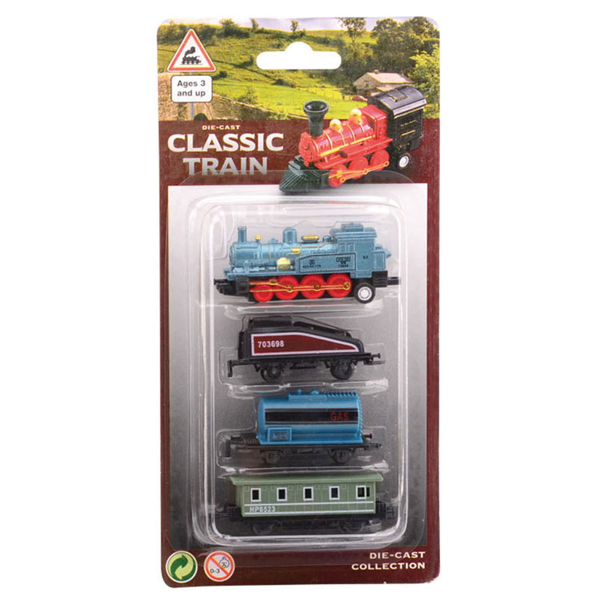 Die-cast Pullback locomotive
