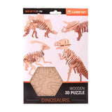 Kit de edifício de madeira Dinosaurus 3D