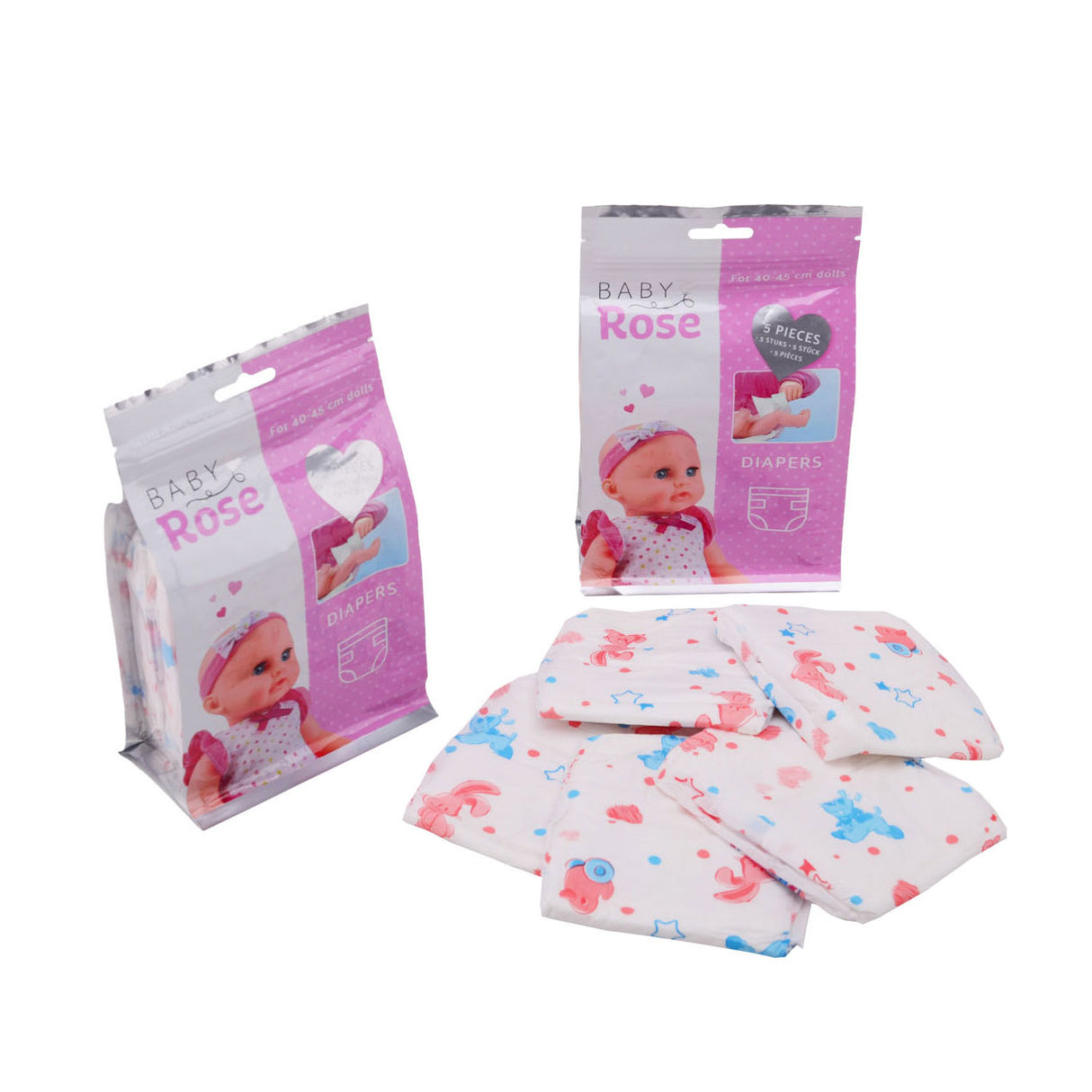 Baby Rose bleer i taske, 5 ..