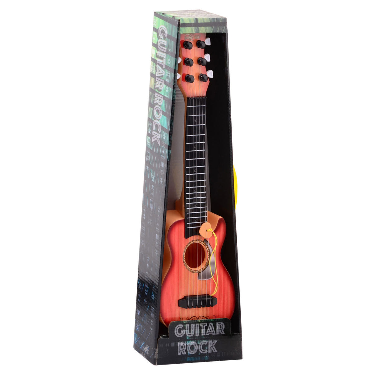 JOHTOY Guitar com cordas de metal, 45 cm