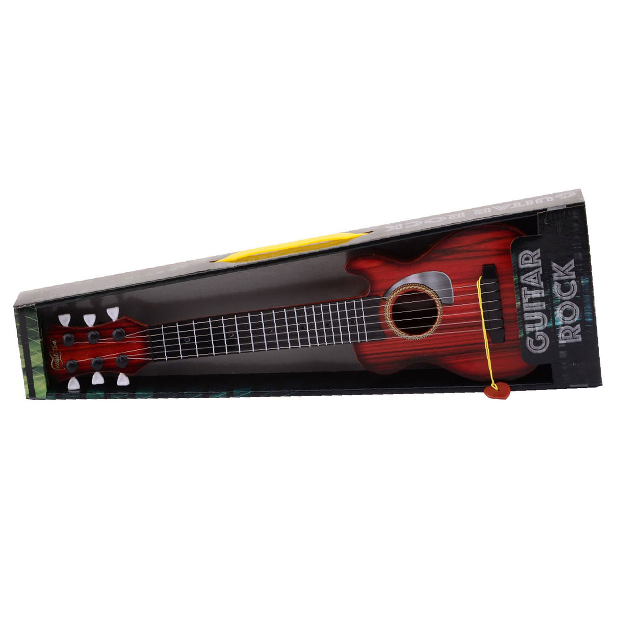 JOHTOY Guitar com cordas de metal, 45 cm