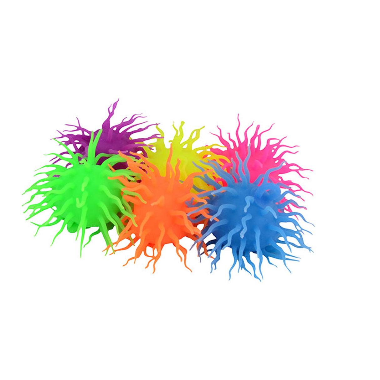 Johntoy spike fluffy ball with light, ø 12cm
