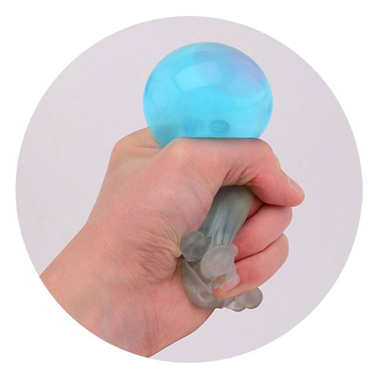 Johntoy gjennomsiktig stress blekksprut